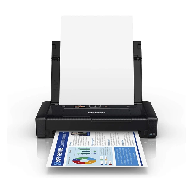 Epson Workforce WF110W Portable Inkjet Printer  Wireless  Battery Powered