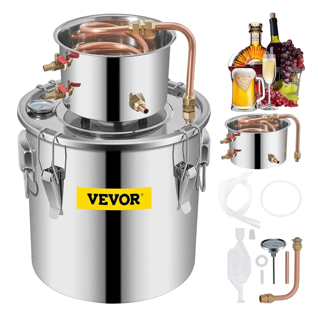 Destilador de Agua Vevor 21L con Termmetro - Filtro Porttil Purificador - Ac