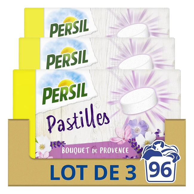 Persil Lessive Pastilles Bouquet de Provence - Lot de 3 x 32 Lavages