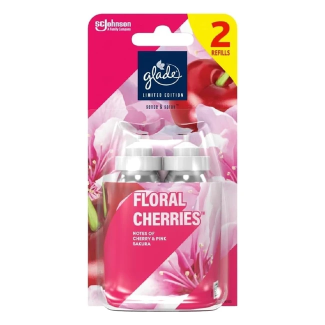 Glade Frosted Floral Cherries Sense  Spray Air Freshener Refill - Limited Editi