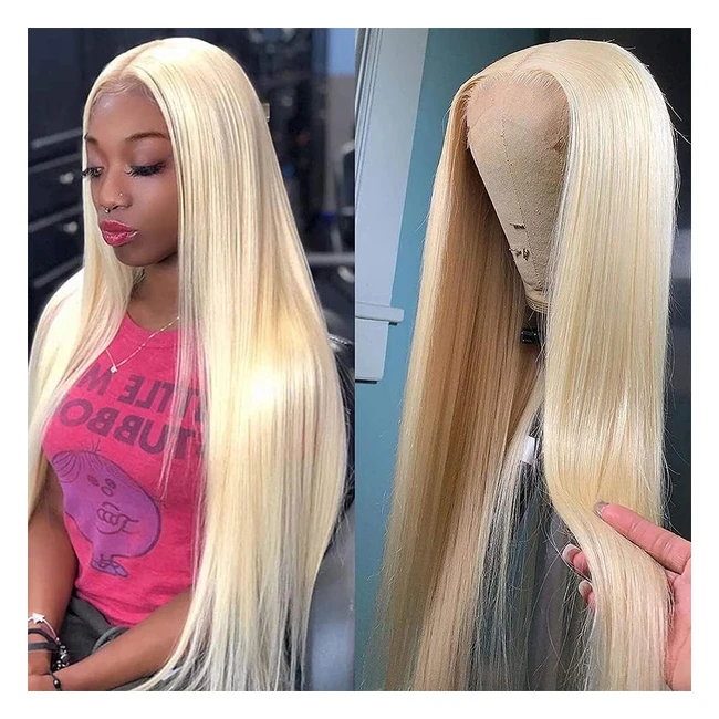 Perruque 613 Blonde 13x6 HD Lace Front Cheveux Humains 18 Pouces - Msgem