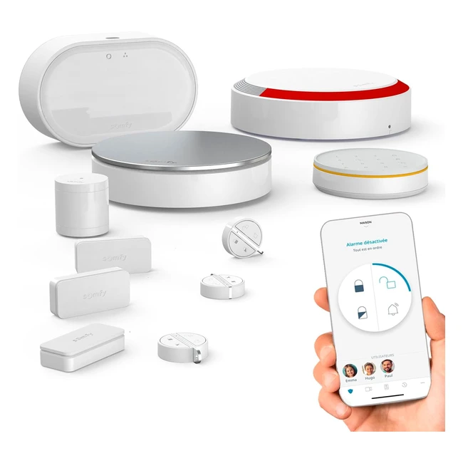 Somfy 1875255 Home Alarm Advanced Plus - Systme dalarme maison sans fil conne
