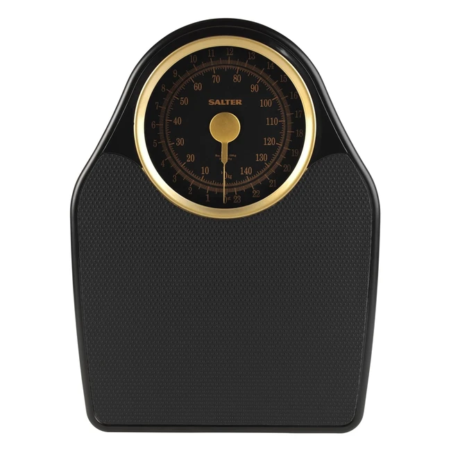 Salter 145 GFEU16 Doctor Style Mechanical Bathroom Scale - 150 kg Capacity - Easy Read Dial - Weight Fitness - No Battery - Gold
