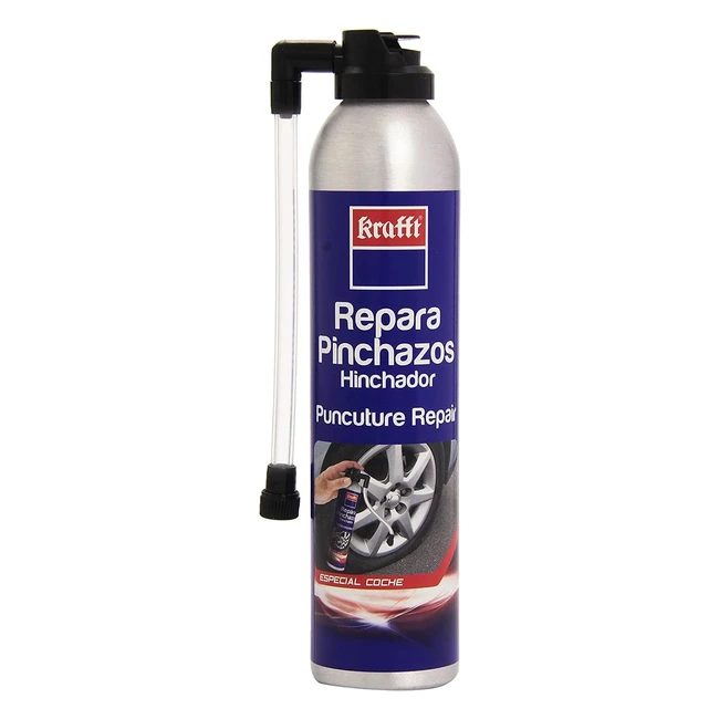 Krafft Repara Pinchazos Coche 300ml - Sellador de Emergencia