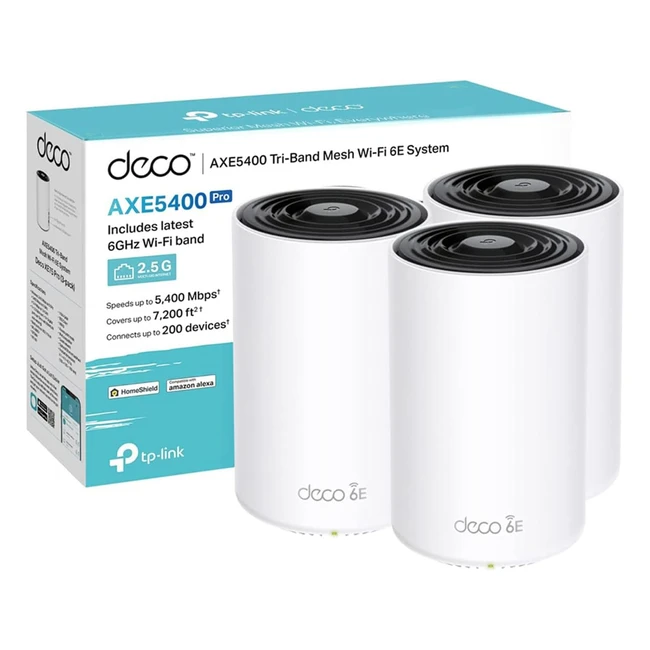 Deco WiFi 6E Mesh AXE5400Mbps Tri-bande XE75 Pro3Pack