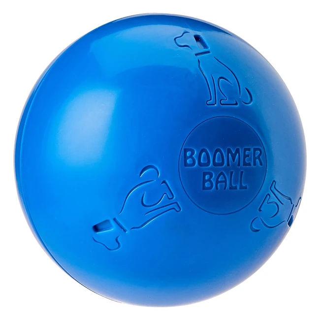 Boomer Ball 8 Inch Tough Dog Toy - Virtually Indestructible - Mental Stimulation - Assorted Colors
