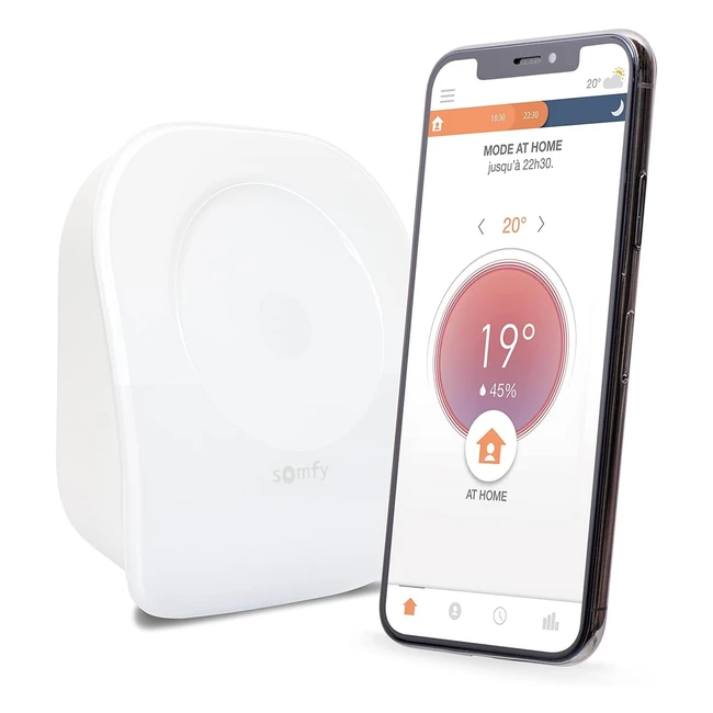 Thermostat Connecté Somfy Filaire V2 - Contrôle Chauffage - Alexa Google - 1870774