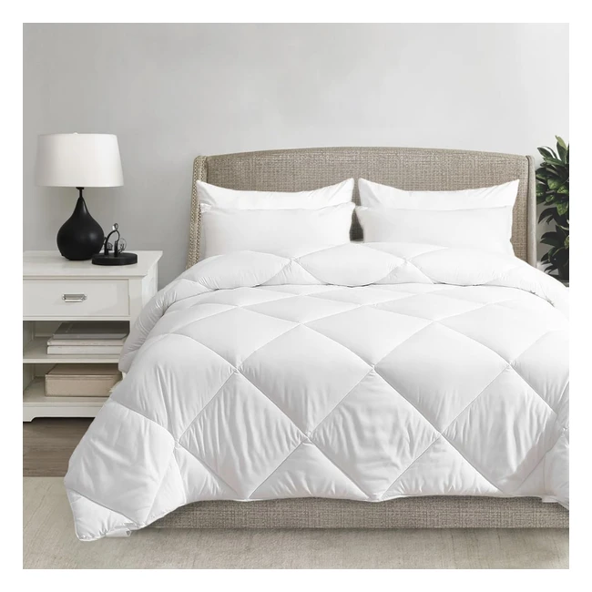 Couette Homebliss Tempre 220x240cm 4 Saisons 350gms - Confortable Chaude Anti-