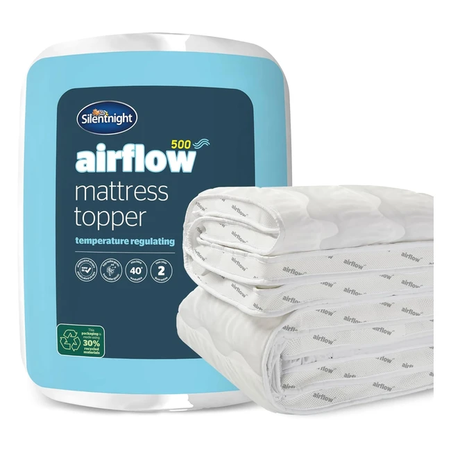 Silentnight Airflow King Mattress Topper - 5cm Thick Cushioning - Reinvent Your 