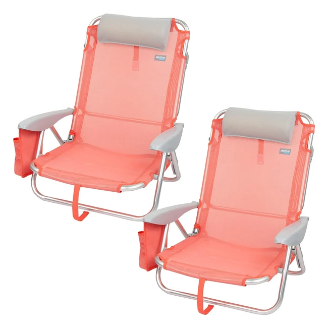 Pack Ahorro 2 Sillas Playa Modelo Flamingo Aktive Beach