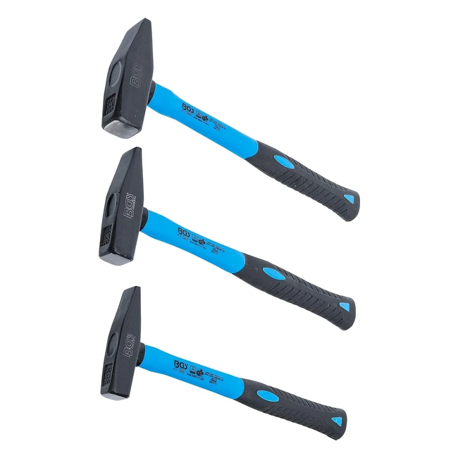 BGS 3845 Ingenieurhammer Set Fiberglasgriff DIN 1041 300 500 800 g 3-teilig