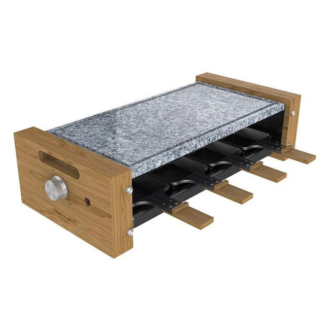 Cecotec Raclette Cheesegrill 8600 Wood Allstone Potencia 1200 W Placa Piedra Natural