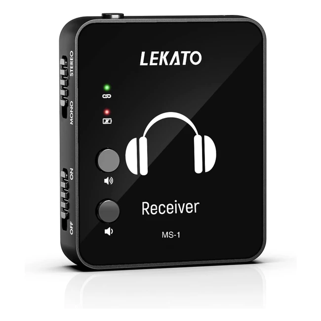 Lekato MS1 Wireless InEar Monitoring System 24G Stereo IEM System - Profi-System für Studio & Live-Performance
