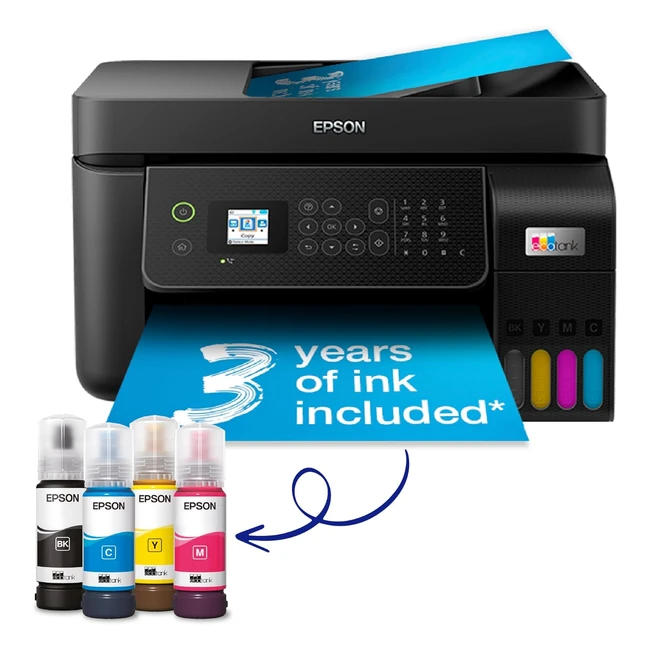 Epson EcoTank ET4800 A4 Multifunction Printer with 3 Years of Ink | WiFi | Hassle-Free Printing