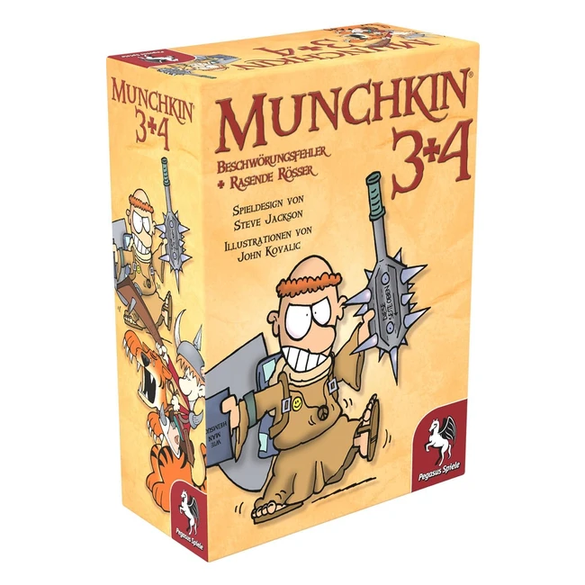 Munchkin 34 Kartenspiel - Pegasus Spiele 17224G - Deutsch - Einzelspieler
