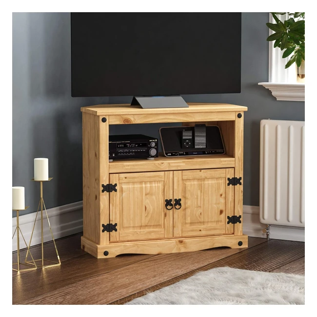 Amazon Brand Movian Corona TV Cabinet Solid Pine Wood 70 x 775 x 40 cm - Rustic 