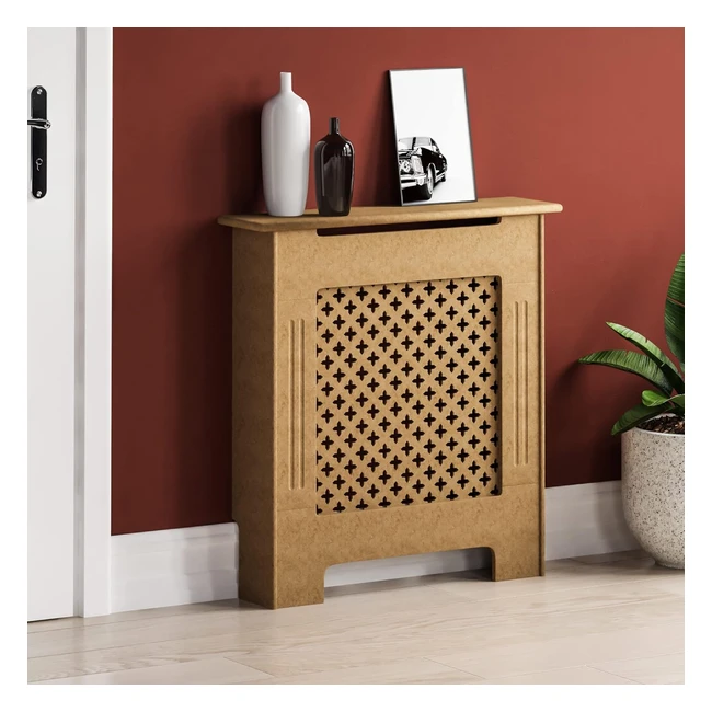 vida designs oxford radiator cover traditional unfinished unpainted mdf cabinet small h 82 w 78 d 19 cm #radiatorcover #traditional #unfinished #mdf