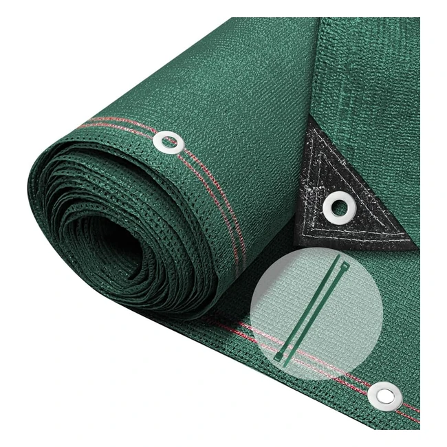 Rete Ombreggiante Vounot 1510m HDPE 230gm Frangivista Antistrappo Verde