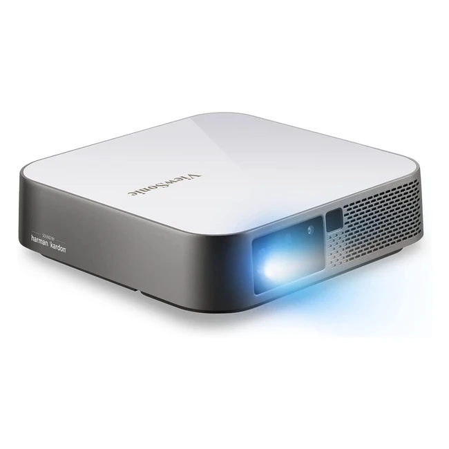 ViewSonic M2E Full HD 1080p Smart Portable LED Projector - WiFi Bluetooth Harman