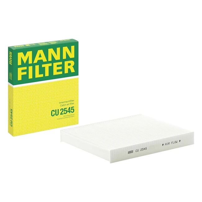 Filtre habitacle Mannfilter CU 2545 - Protection premium contre pollen suie et 