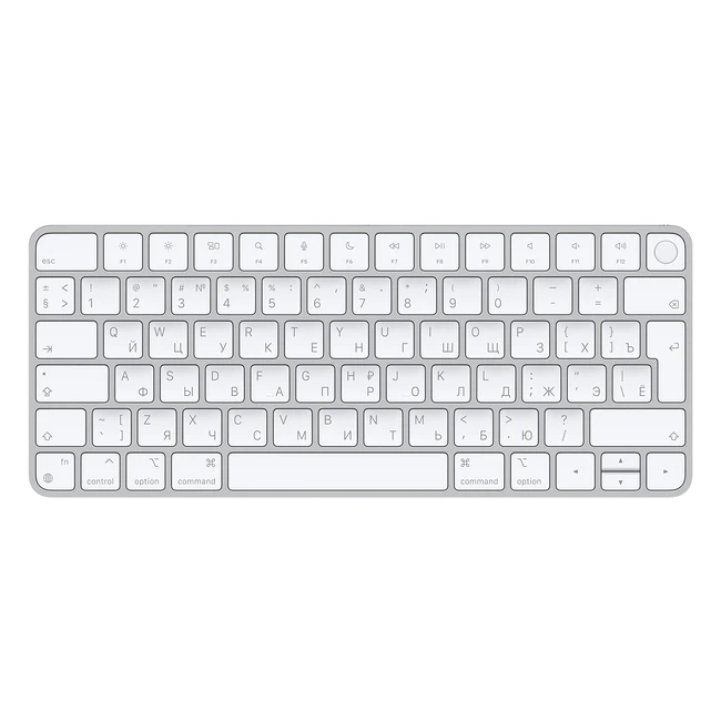 Teclado Magic Keyboard con Touch ID - Recargable - Bluetooth - Mac - Chip Apple - Blanco