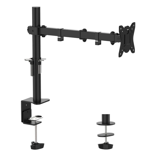 Braccio Monitor Regolabile Grifema GB20011 LED LCD 13-32 Rotazione 360 VESA 751