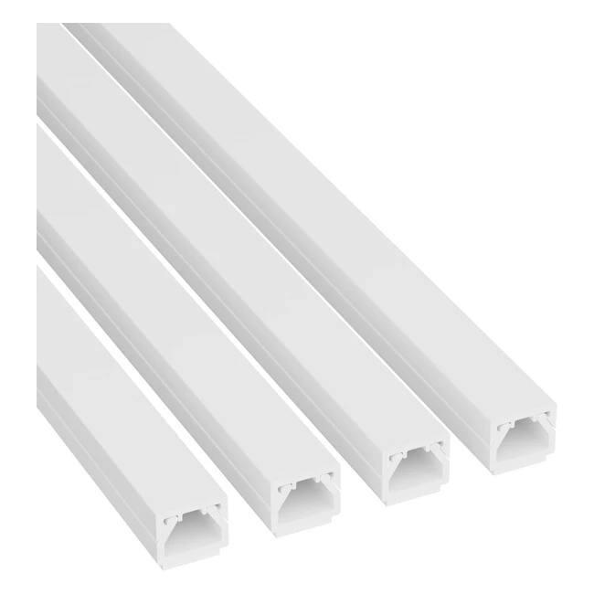 Canaleta cuadrada autoadhesiva dline 10x8mm 1m 4pk