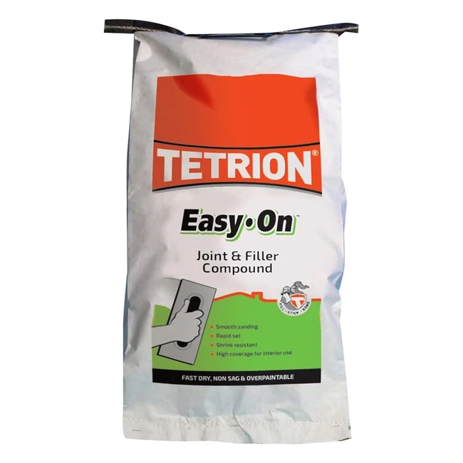 Tetrion EasyOn Filling  Jointing Interior Filler 5kg  Smooth Finish  Shrink R