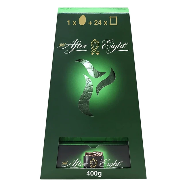 Uovo di Pasqua After Eight 2024 Cioccolato Fondente Menta 400g - Regalo Perfetto