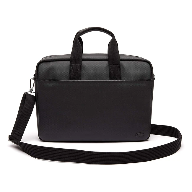 Sac ordinateur Lacoste Men's Classic Homme - Réf. 12345 - Noir