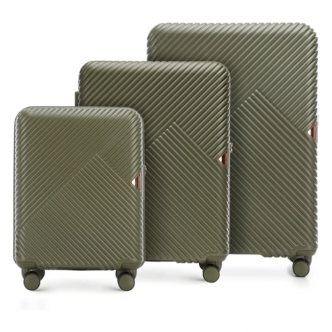 Wittchen Trolley Koffer Polycarbonat Hartschale 4 Rollen Kombinationsschloss TSA