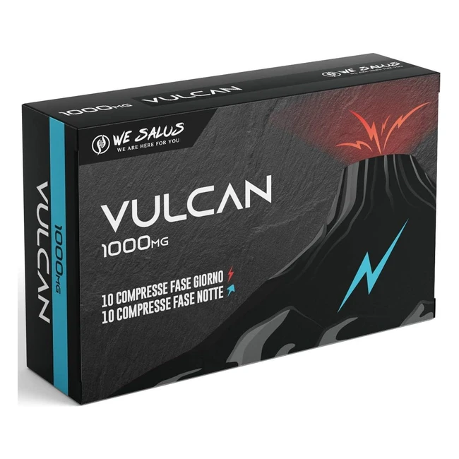 Vulcan Compresse Giorno e Notte 1000 mg - Azione Rapida e Potente - Made in Ital
