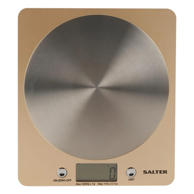 Salter 1036 OLFEU16 Olympus Digital Kitchen Scale - 5kg Capacity Stainless Steel