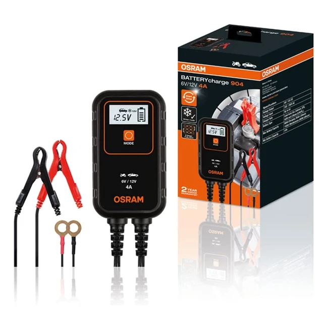 Chargeur de batterie voiture Osram Batterycharge 904 4A 12V - Entretien rapide