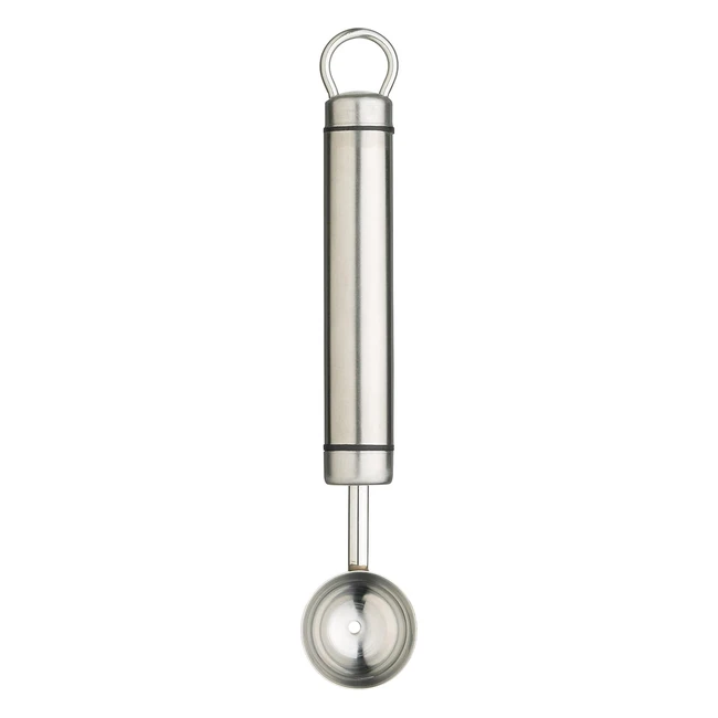 KitchenCraft Professional Melon Baller Scoop Stainless Steel 18cm Silver - Easy 