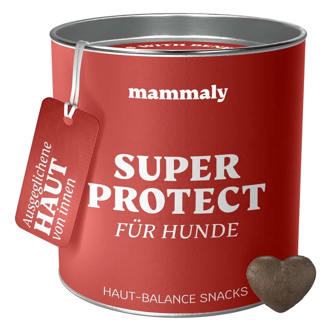 Mammaly Super Protect Hund Haut und Fell Snack 325g - Unterstützt die körpereigene Abwehr - Hautgesundheit