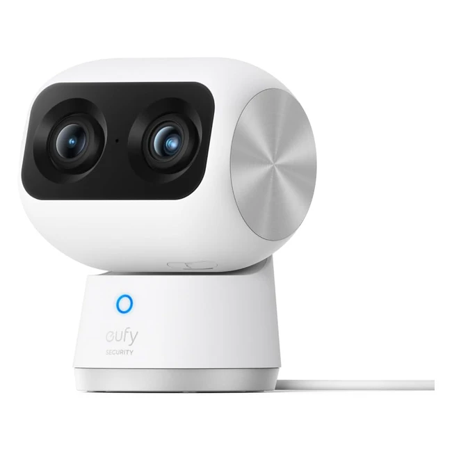 eufy Security Indoor Cam S350 Double Caméra UHD 4K Zoom 8 PTZ 360