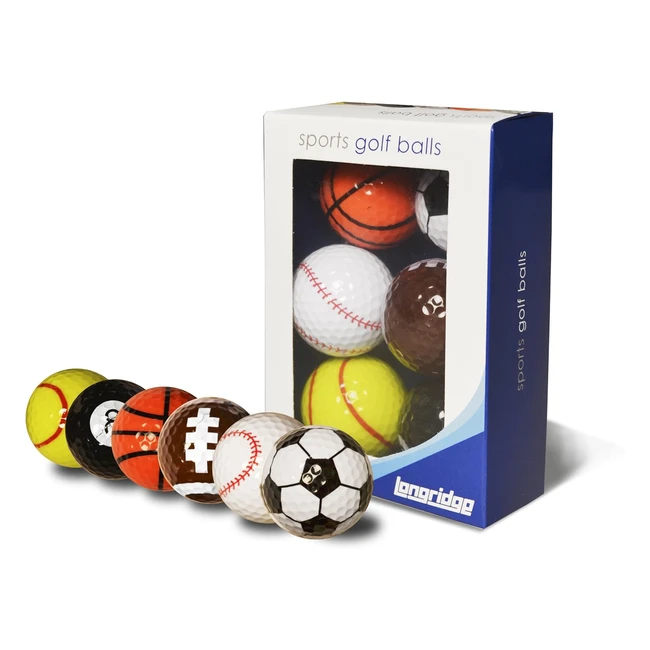Palline da golf Longridge Novit Multi Sport - Confezione da 6 - Ref.12345 - Massima Qualità