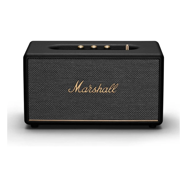 Marshall Stanmore III Bluetooth-Lautsprecher kabellos Schwarz - Breites Klangbild & Zukunftssicher