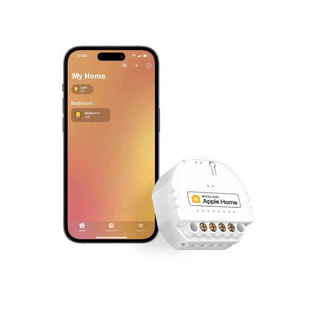 Interrupteur Connecté WiFi Meross - Fil Neutre Requis - Compatible avec HomeKit Alexa Google Home - Commande Vocale et Contrôle à Distance