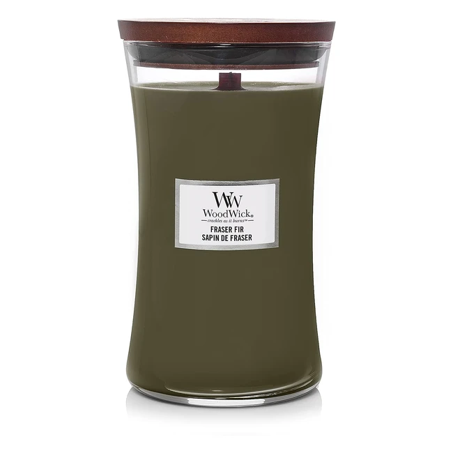Candela Profumata Fraser Fir WoodWick Grande - Fino a 130 Ore