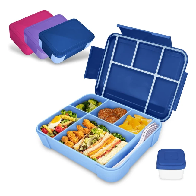 IJiamy Brotdose Kinder Bento Box Auslaufsicher Lunchbox Brotbox mit Fchern
