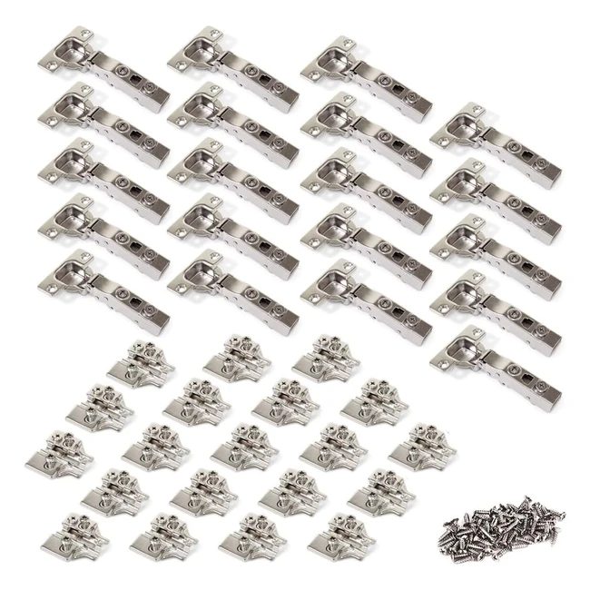 Kit Cerniera Emuca 1011607 35mm Collo Dritto Soft Close - Set di 20