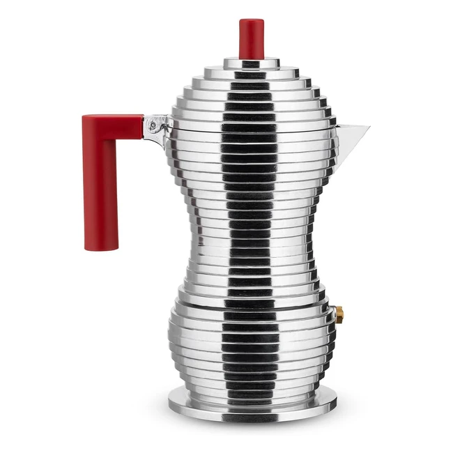 Cafetera Espresso Alessi Pulcina Rojo 150ml Diseño Exclusivo