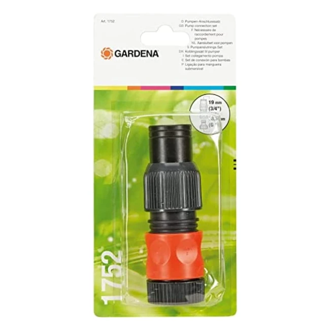 Gardena Set de Raccordement Grand Dbit pour Pompes - Flexibles 19mm 34 - Rf