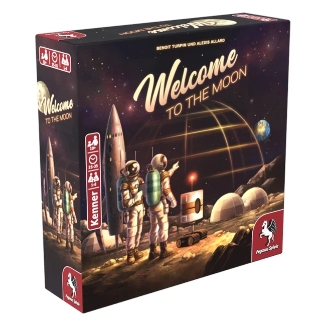 Pegasus Spiele 53153G - Willkommen auf dem Mond - Hochwertiges Brettspiel