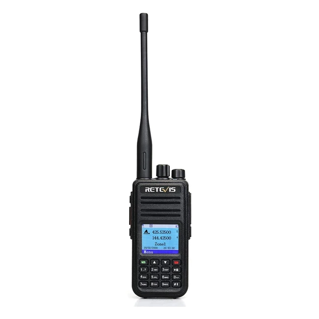 Retevis RT3S DMR Walkie Talkie Dual Band GPS 3000 Canali Ham Radio Funzione Regi