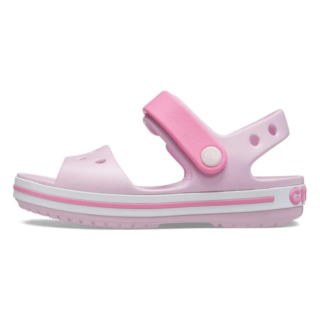 Crocs Crocband Sandals Unisex Kids Lightweight Secure Fit Ballerina Pink Size C6