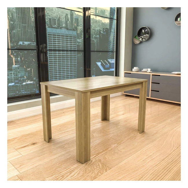 Vida Designs Medina 4 Seater Dining Table Oak - Modern Kitchen Furniture