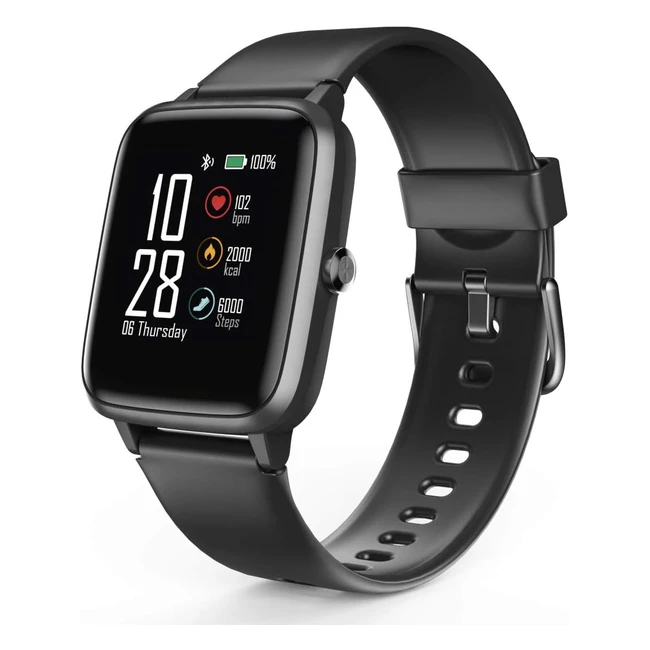 Smartwatch Hama Resistente al Agua IP68 GPS Autonoma 6 Das Podmetro Frecuencia Cardiaca Negro